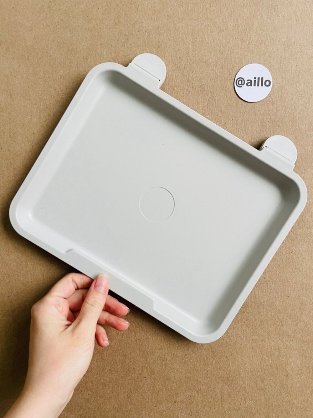 IKEA HALLBAR Lid, light gray, 3 gallon